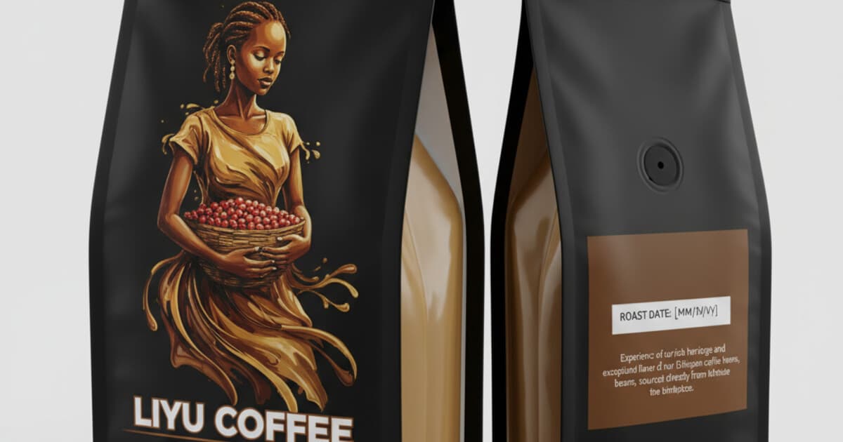 LIYYU Coffee bags — Grade 1 Ethiopian whole bean with roast date